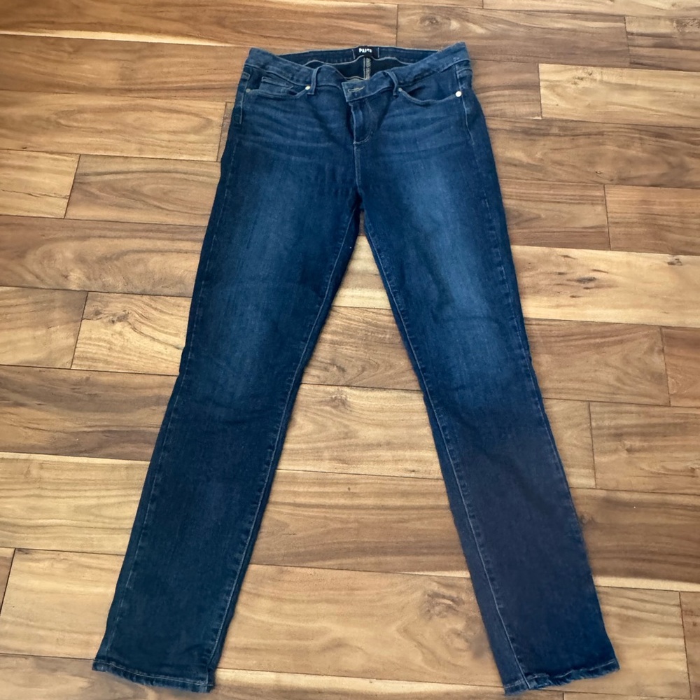 PAIGE Dark Blue Skinny Jeans